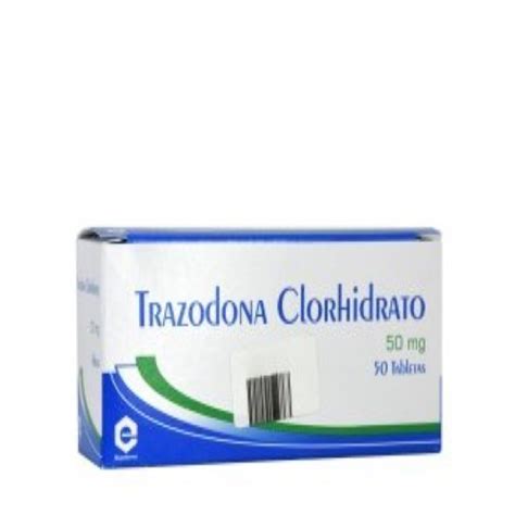 Trazodona 50 Mg 50 Tabletas Ex Tu Droguería en Línea