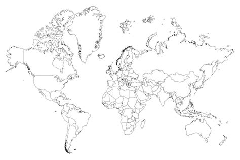 World Map Countries High Resolution