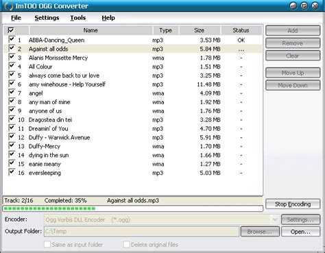 ImTOO OGG Converter screenshot
