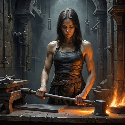 Female blacksmith 01 by PypyPopo on DeviantArt