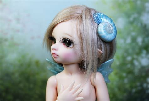 Wallpaper Sea Wings Horns Mouth Toy Skin Doll Pearls Fin