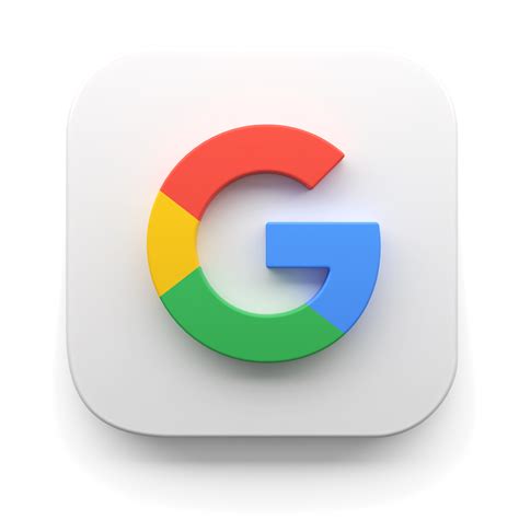 google app logo in big sur style 3d render icon design concept element ...