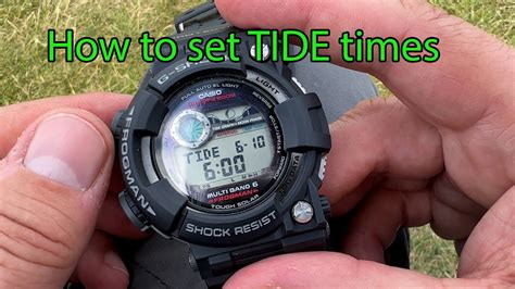 G Shock GWF 1000 Frogman How Use And Set Up TIDE Times TUTORIAL Plus