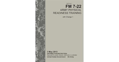 Field Manual Fm Army Physical Readiness Training With Change