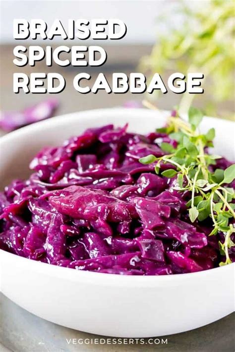 Braised Red Cabbage - Veggie Desserts