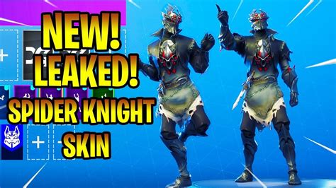 New Leaked Spider Knight Skin Showcase Halloween Skin Fortnite