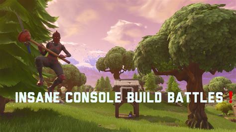 Insane Console Build Battles Fortnite Battle Royale Youtube