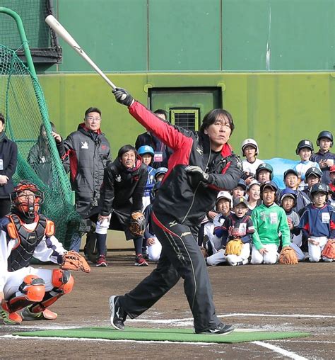 松井秀喜氏が野球教室「楽しくできた」日本で初開催 Mlb 日刊スポーツ