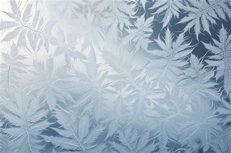 Premium AI Image | Frost creates fascinating patterns on a window in winter