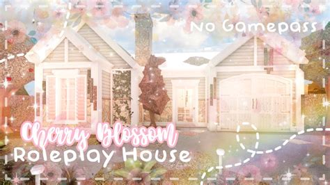 Roblox Bloxburg No Gamepass Cherry Blossom Roleplay House Minami Oroi Youtube