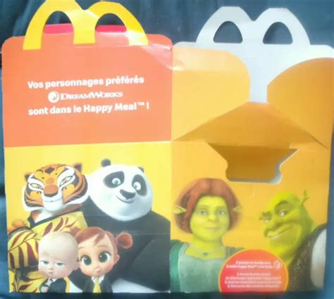 Shrek Kung Fu Panda Dreamworks Happy Meal Box Mcdonald S Mcdo