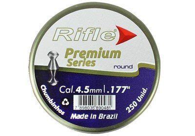 Chumbinho Rifle Premium Series ROUND 4 5mm 250und Casa Caça e Pesca