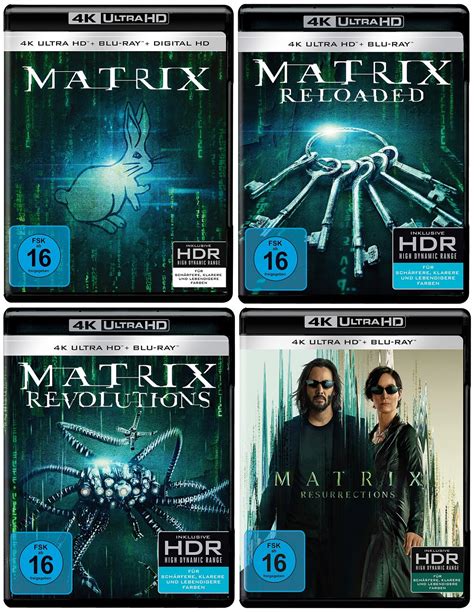 Matrix Quadrologie Teil Im Set K Ultra Hd Blu Ray Blu Ray