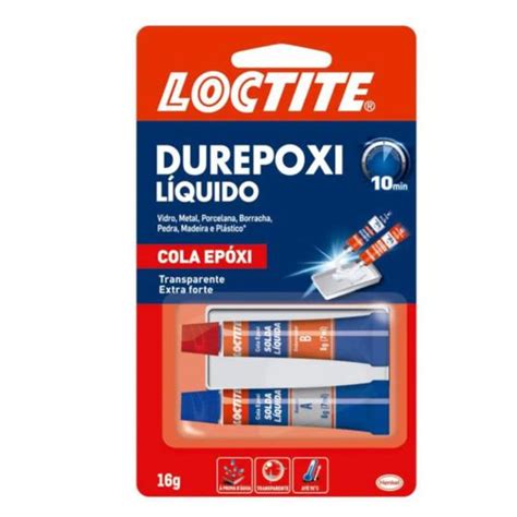 Cola Epóxi Loctite Durepoxi Líquido 16g Caixa 12 Unidades HENKEL