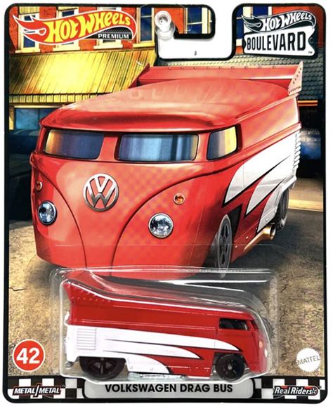 Машинка Hot Wheels Premium Boulevard Volkswagen Drag Bus Хот Вилс Премиум купить с доставкой