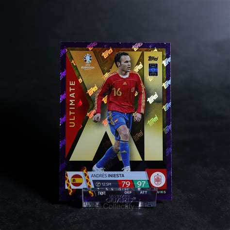 Topps Match Attax Euro 2024 UXI5 Andrés Iniesta Ultimate XI Purple