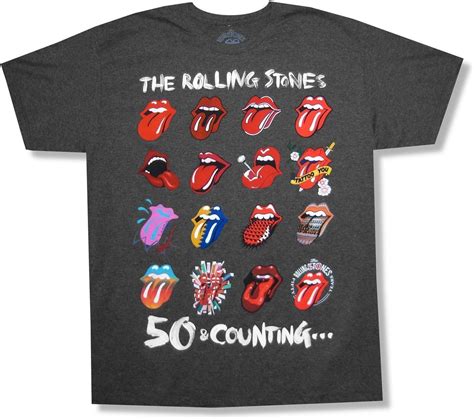 The Rolling Stones Tongue Evolution 2013 Tour Charcoal Grey