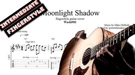 Moonlight Shadow TAB Fingerstyle Guitar Tabs PDF Guitar Pro YouTube