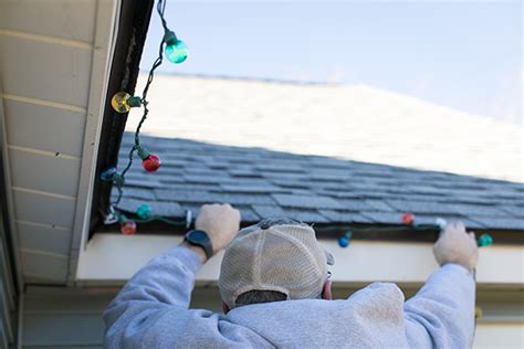 How To Properly Hang Christmas Lights On A Shingle Roof Premiere Roofing