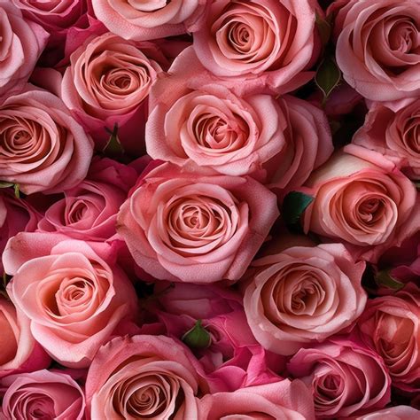 Premium Ai Image A Large Display Of Pink Roses With The Word Love On It