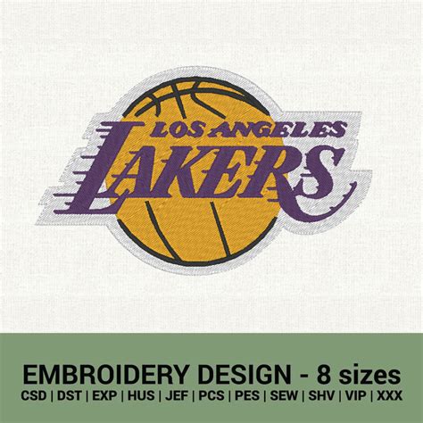 Los Angeles Lakers Logo Machine Embroidery Design Download