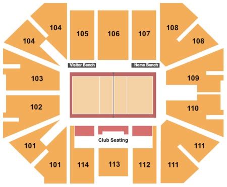 Dakota Dome Seating Chart: A Visual Reference of Charts | Chart Master