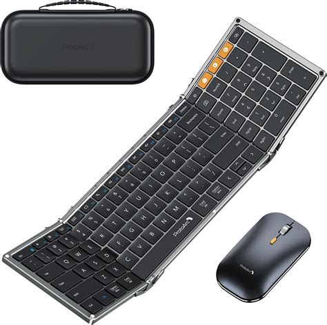 Teclado Y Mouse Bluetooth Plegables Protable Combo De Teclado