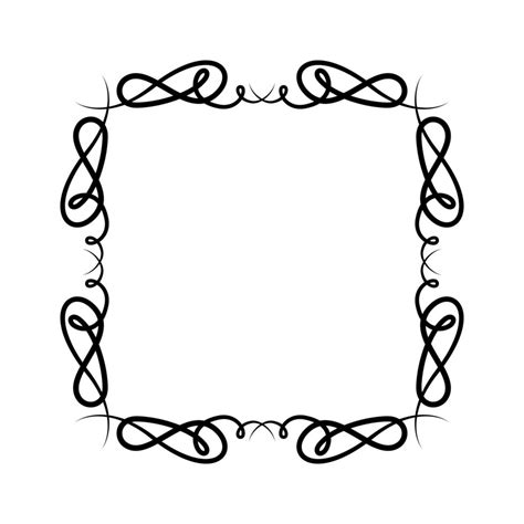 Isolated Black Ornament Frame Design 1761382 Vector Art At Vecteezy