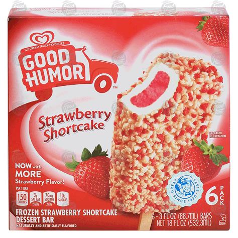 Good Humor Frozen Strawberry Shortcake Dessert Bar Pk More Ice