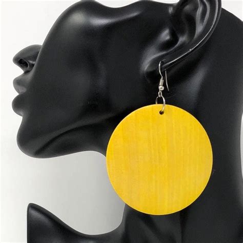 Yellow Earrings Etsy