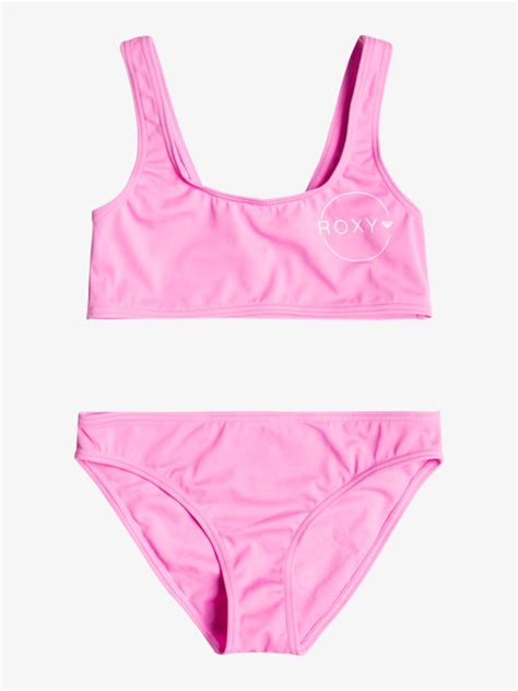 Swim For Days Bralette Two Piece Bikini Set For Girls 6 16 Roxy