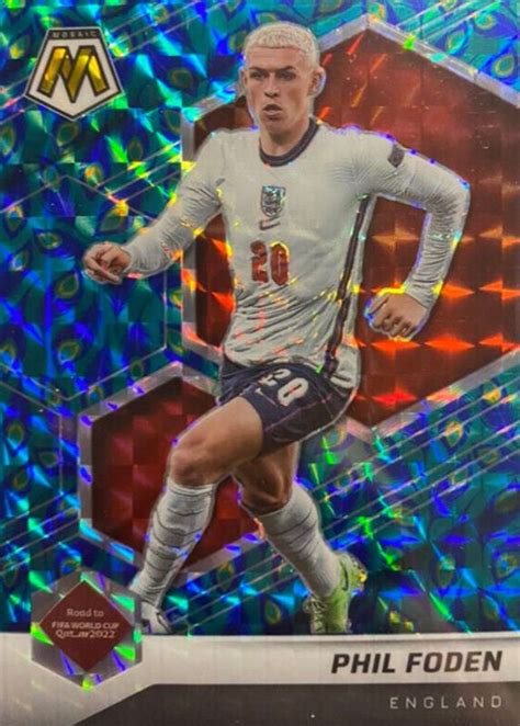 Phil Foden 2021 Mosaic Road To FIFA World Cup 39 Choice Peacock SSP