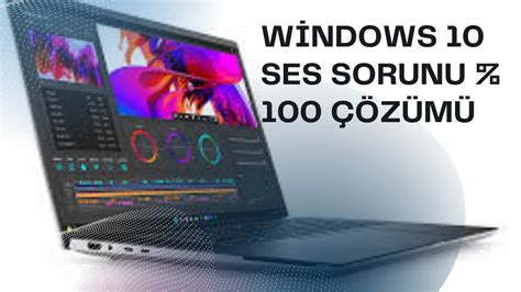 WİNDOWS 10 SES SORUNU 100 ÇÖZÜMÜ Sadece 2 DAKİKADA Kalıcı Çözüm