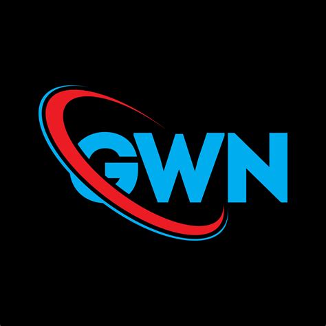logotipo de gwn. carta gwn. diseño del logotipo de la letra gwn