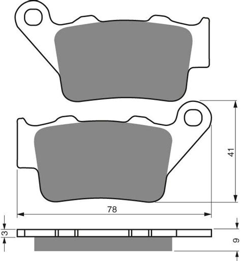 Goldfren S33 Carbon Rear Right Brake Pads For BMW S 1000 RR Sport 2012