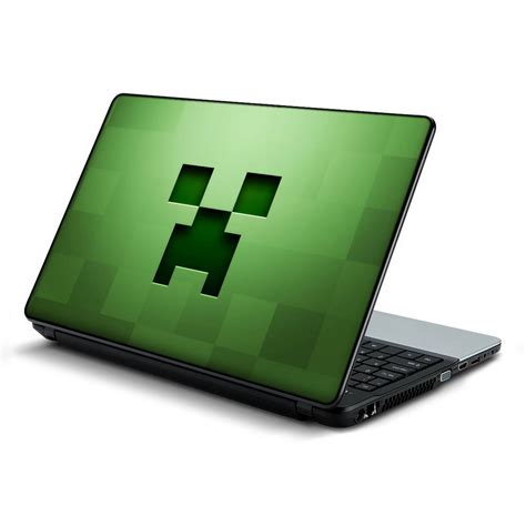 Minecraft Creeper, Green, Video Game, Laptop Skin Vinyl Sticker Decal, 12 13 13.3 14 15 15.4 15. ...