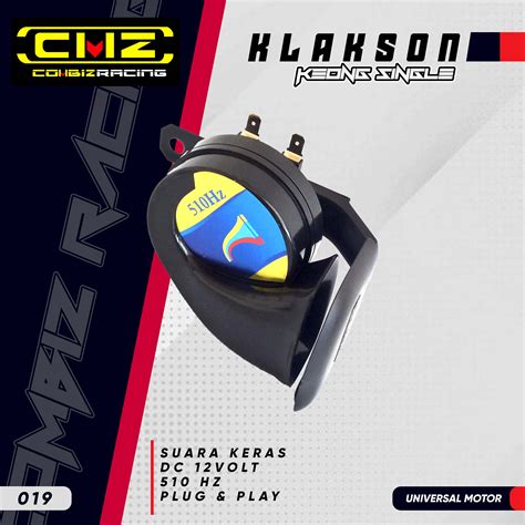 Klakson Model Horn Keong Single Universal Motor Cmz Racing Lazada