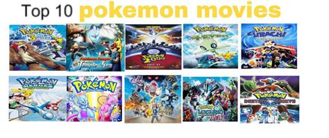 top 10 favorite pokemon movies by saiyanpikachu on DeviantArt