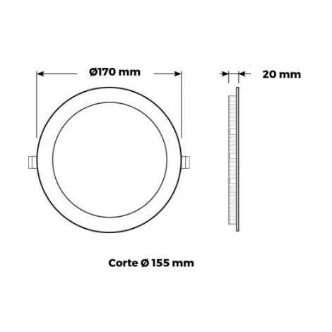 Plafoniera Led Da Incasso Extra Piatta W Lm Mm Argento