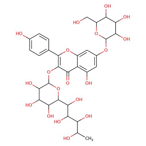 Kaempferol 3 Rhamnoglucoside 7 Glucoside 34336 18 0 Xk161851