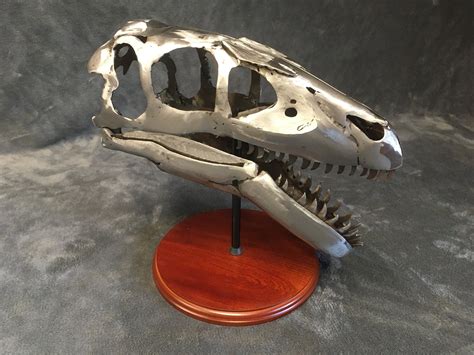 Handmade Welded Utahraptor Skull - Etsy