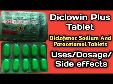 Diclowin Plus Tablet Diclowin Plus Tablet Uses In Hindi Diclofenac