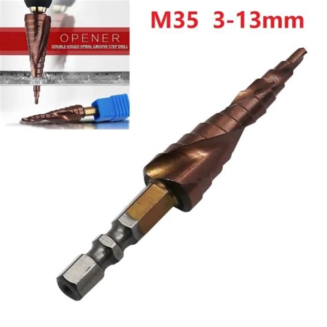 Cm Hex Shank Hss Co M Cobalt Step Drill Bit Mm Bois M Che Neuf