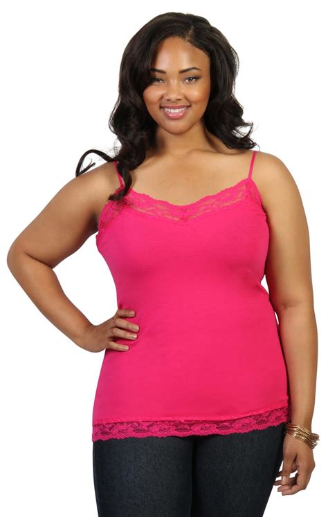 Plus Size Lace Trim Cami Curvy Fashion Fashion Plus Size