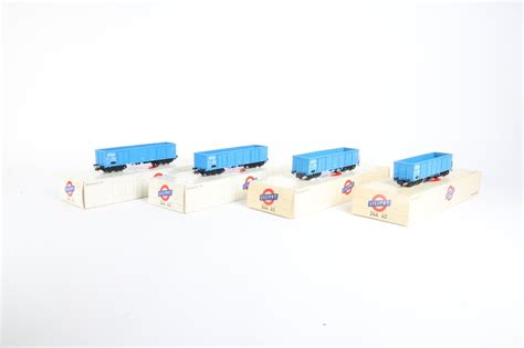 Liliput H0 244 40 Model Train Freight Carriage 4 Eanos Open