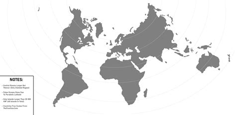 true to scale map of the world
