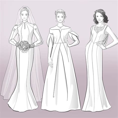 Pattern for Wedding Dress