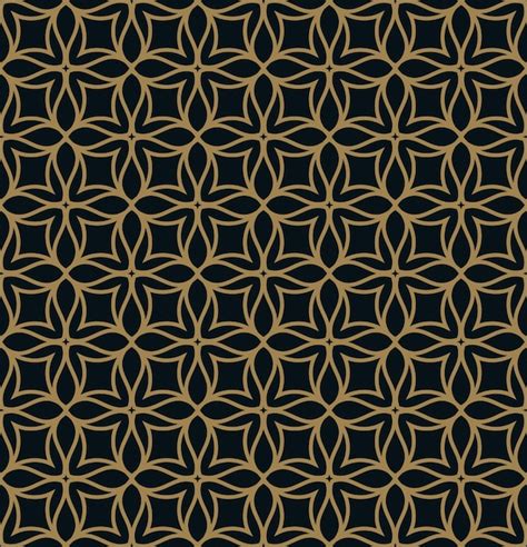 Premium Vector Seamless Pattern Elegant Linear Ornament Geometric