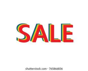 Word Sale Made Five Layers Different Stock Vector (Royalty Free) 765866836 | Shutterstock