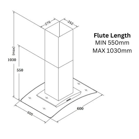 Falco 60cm Island Curved Glass Extractor Fal 60 Is60a Tafelberg Furnishers